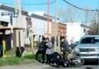 Un hombre fue trasladado al Hospital luego de un choque entre una camioneta y una moto