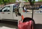 Finalmente la Policía Ecológica y Región Sanitaria pararon la camioneta municipal que llevaba residuos patológicos