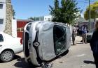 Vuelco de un vehículo en calle Patagones al 400