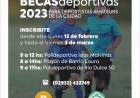 El Municipio de Coronel Rosales abre las inscripciones para las Becas Deportivas 2023