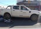 Accidente de tránsito entre una camioneta y una bicicleta dejó una persona herida