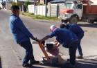Se realizan corte de calles por la instalación de lomos de burro