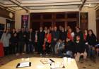 Uset, junto a la Armada, agasajó a periodistas en su día en el Teatro Colón y en la plazoleta que los homenajea