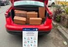Detuvieron a dos personas que circulaban en un auto con el baúl lleno de ladrillos robados