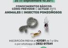 El Municipio brinda nuevos talleres de RCP y prevención frente a animales ponzoñosos