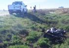 Dos personas fueron hospitalizadas tras caerse de la moto en la que circulaban
