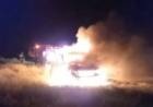 Pérdidas totales en el incendio de una camioneta en ruta 249