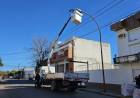 El Municipio de Coronel Rosales inició la colocación de luminarias LED en calle Mitre