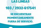 En Coronel Rosales Defensa Civil sin servicio de teléfonos de emergencia
