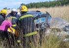 Una pareja que viajaba a Punta Alta volcó en la Ruta 35, cerca de Villa Iris