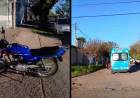 Choque entre moto y auto en el Boulevard Avellaneda