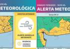 Alerta amarilla vigente para el domingo por lluvias y viento en Coronel Rosales y la zona
