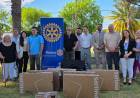 Rotary Club Punta Alta donó 6 televisores y 60 frazadas al Hospital Municipal Eva Perón