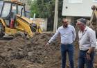 Autoridades de ABSA estuvieron en Punta Alta y recorrieron obras con Aristimuño