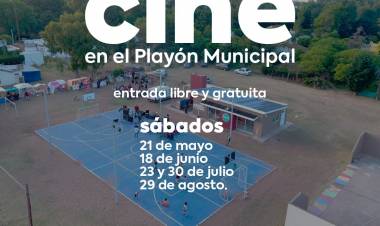 Este sábado 21 de mayo vuelve el cine al Playón Municipal de Pehuen Co