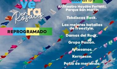 Reprogramaron los festejos de la primavera de este domingo en el Parque San Martín
