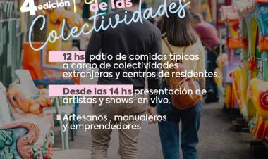 Este domingo se llevará a cabo la 4° Fiesta de las Colectividades en Punta Alta 