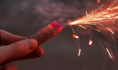 Un menor de edad fue asistido por daños producto de una bomba de estruendo