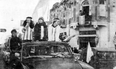Así celebraba Punta Alta el primer título mundial de Fútbol de la Selección Argentina
