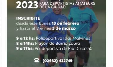 El Municipio de Coronel Rosales abre las inscripciones para las Becas Deportivas 2023
