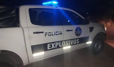 Se montó un operativo tras el hallazgo de un proyectil explosivo en un sector de la ciudad
