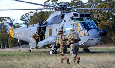 Se realizó una instrucción y adiestramiento básico helitransportado en Baterías