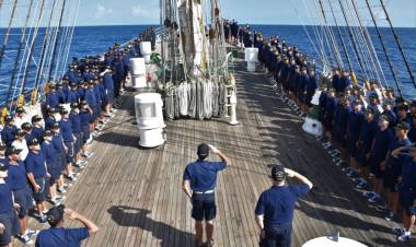 La tripulación de la fragata ARA “Libertad” recordó el 60º aniversario de su primer Viaje de Instrucción