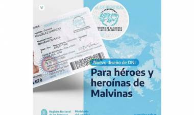 Ex combatientes de Malvinas recibieron sus nuevos DNI en Coronel Rosales