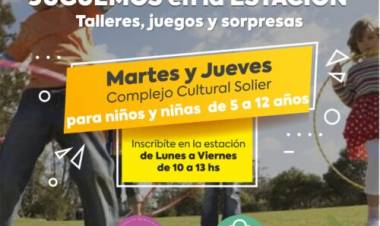 El Municipio abrió inscripciones para “Juguemos en la estación” durante vacaciones de invierno 2023