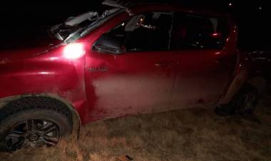 Así se encuentran los protagonistas del choque de las camionetas en ruta 229