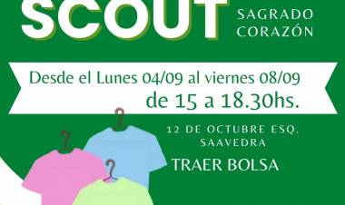 El Grupo Scout Sagrado Corazón realiza una feria de ropa