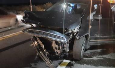 Accidente de tránsito entre 3 vehículos en ruta 229