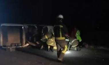 Cuatro personas heridas tras un vuelco en la ruta 113 camino a Pehuen Co