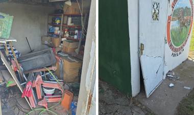 Robo y destrozos en las instalaciones del Club Cazadores Diana 