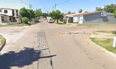 Se realiza un corte de calle en Buchardo y Río Pilcomayo por recambio de cañerías