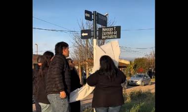Una calle interna del ATE 5, lleva ahora el nombre de calle “Mercedes Castaño de Burchakchl“