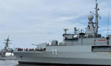 Tras el Unitas LXVI, llegará el destructor "La Argentina" a Puerto Belgrano