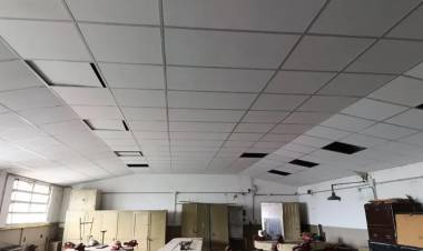 Se realizan trabajos de reparación y mejora en la Escuela Técnica Nº 1