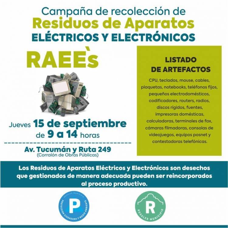 El jueves 15 habrá una nueva campaña de desechos de residuos tecnológicos 