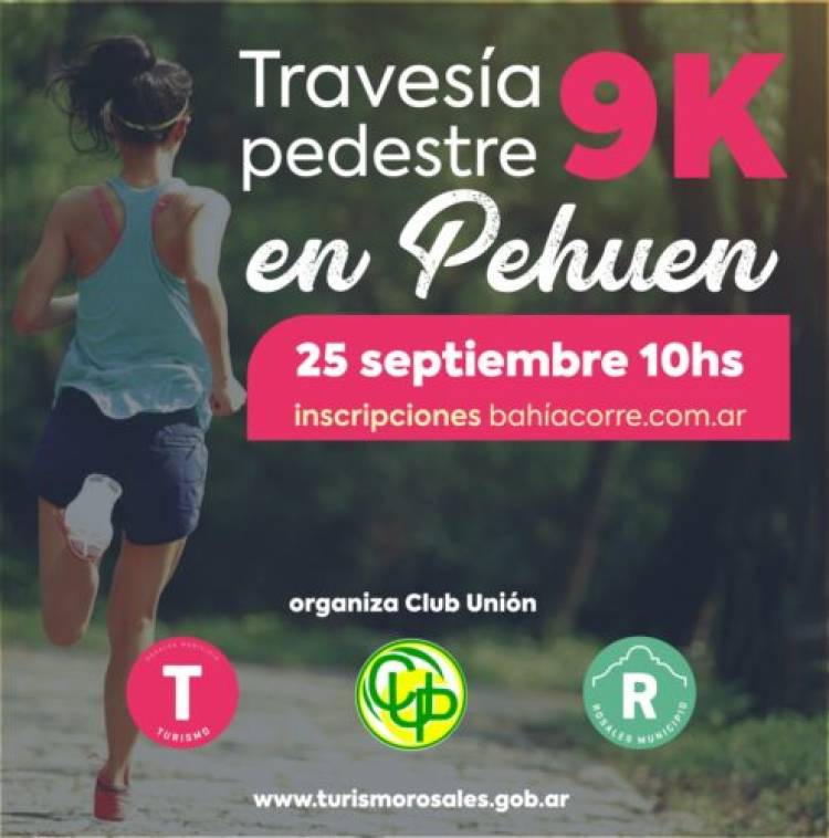 El Municipio de Coronel Rosales invita a una Travesía pedestre en Pehuen Co el domingo 25 de septiembre