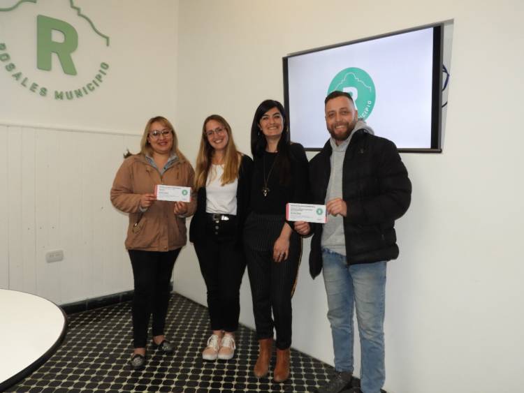 El Municipio entregó nuevas ayudas económicas a 2 emprendedores rosaleños