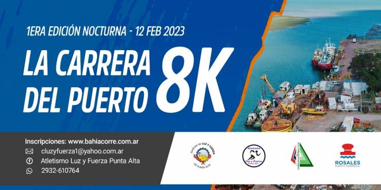 Este domingo se realizaran los 8k nocturnos en Puerto Rosales