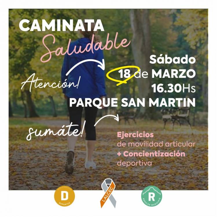 LALCEC realizará una caminata saludable el 18 de marzo de 2023