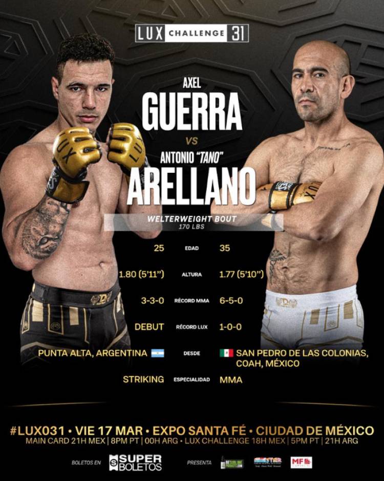 Esta noche pelea en México el Puntaltense Axel Guerra, donde podrás verlo