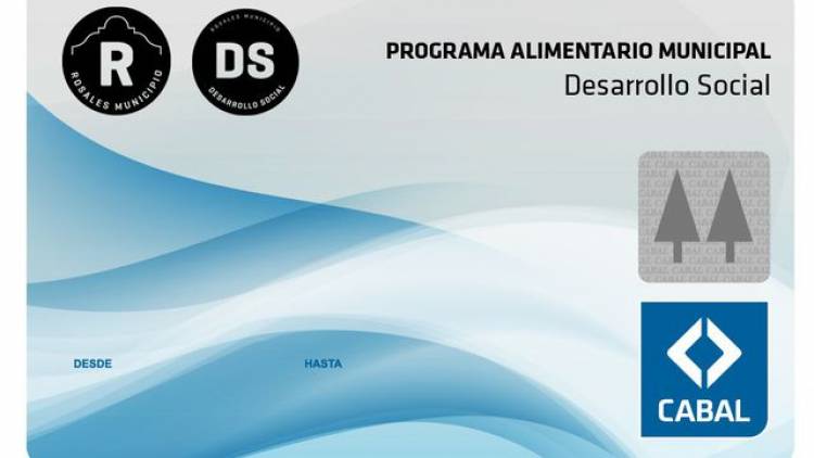 Han sido acreditados los saldos de las tarjetas del Programa Alimentario Municipal