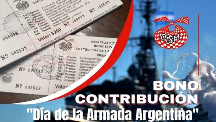 Se encuentra a la venta el bono contribución “Día de la Armada” de la Obra Taller Stella Maris