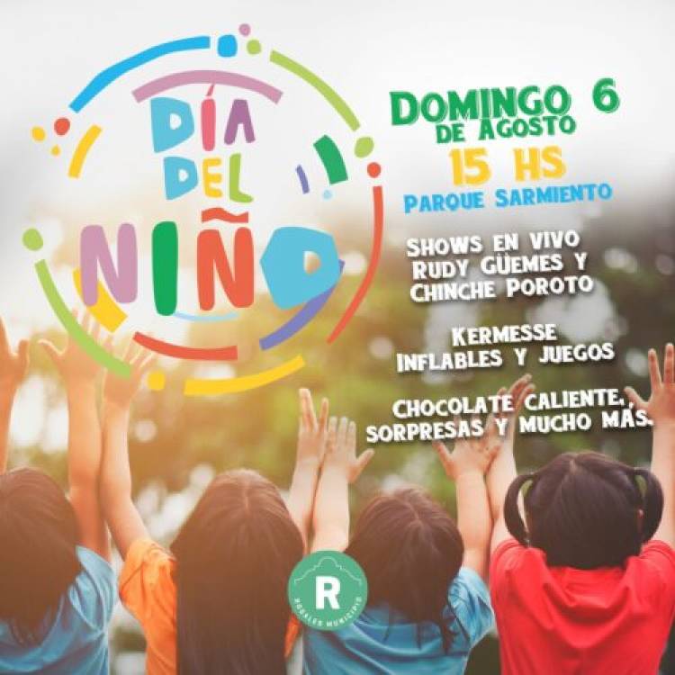 El Municipio confirmó shows infantiles para el festejo del “Día del Niño” en el Parque Sarmiento 