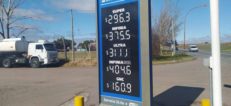Fuerte aumento en los combustibles
