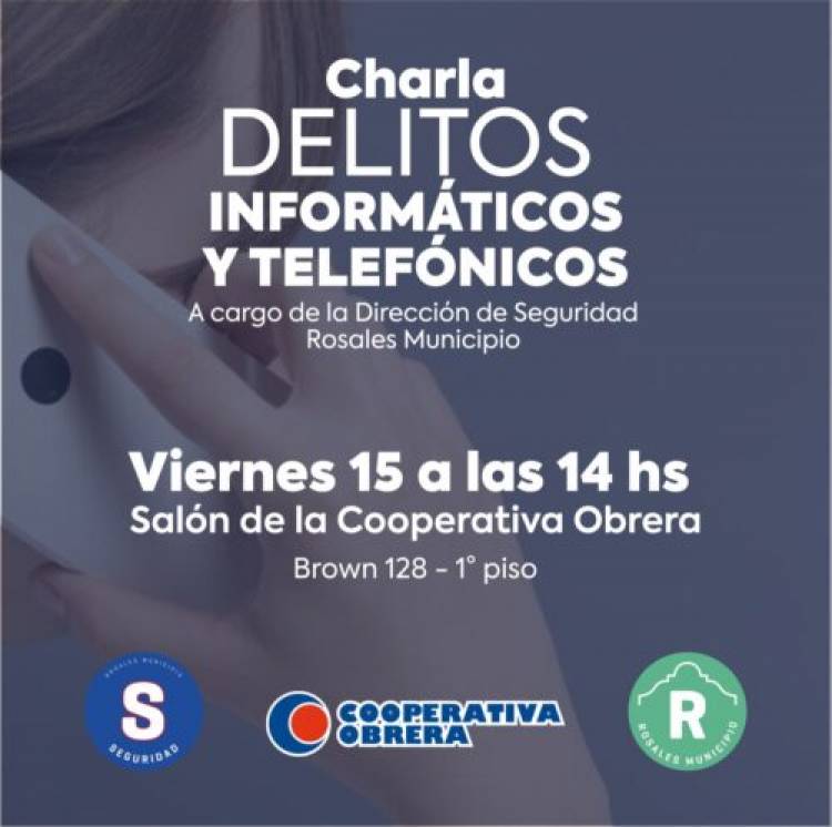 El Municipio invita a los adultos mayores a nueva charla de prevención sobre cybercrimen y estafas