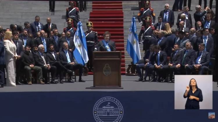 Milei, en su primer discurso como Presidente: "Hoy comienza una nueva era en la Argentina"